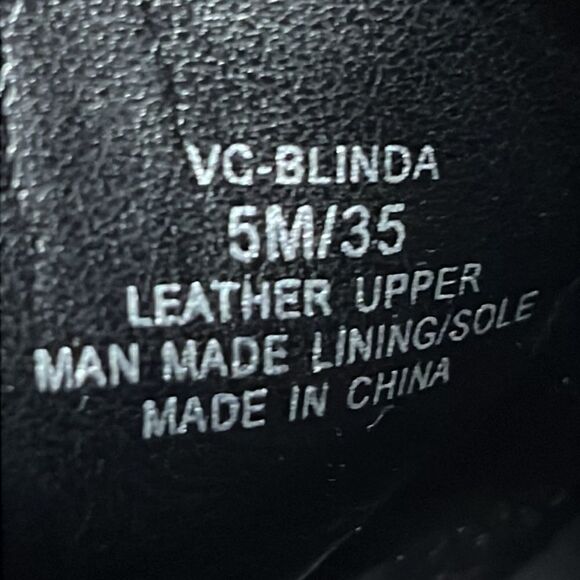 🔥Vince Camuto Blinda Black Suede Moto Chic Chain Rim PLatform Lug Bootie Sz 5M - Picture 7 of 7